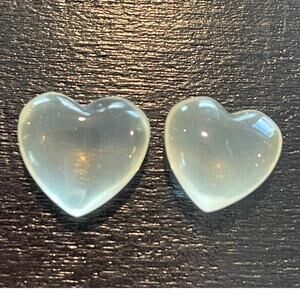 Tiny Citrine Hearts - 2 hearts!